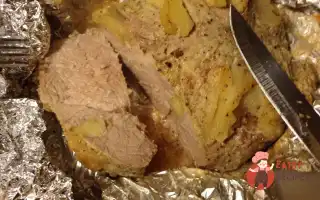 Запечена Свинина, Фарширована Яблуками