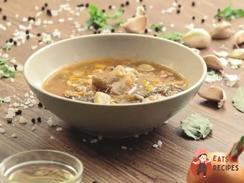 Суп з індички з баклажанами