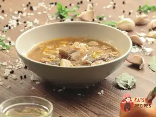 Суп з індички з баклажанами