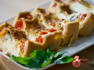 Італійський пиріг з моцарелою та томатами від Олександра Селезньова