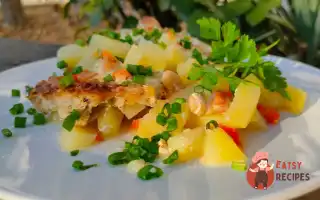Картопля Запечена З Квасолею Та Фаршем