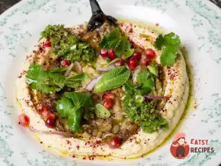 Хумус із запеченим баклажаном