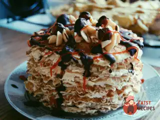 Вафлі з кремом з вареного молока, що згущує|згущає|