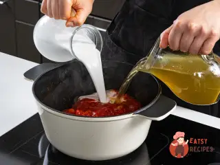Крок 8: Рагу з камбали з кокосовим молоком