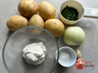 Крок 1: Салат з цибулею та картоплею