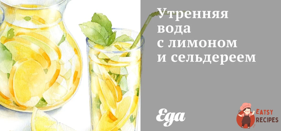Ранкова вода з лимоном та селерою