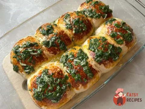 Пампушки з часником та зеленню