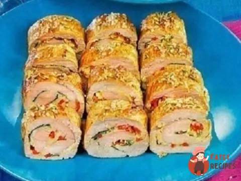 Курячі рулети з перцем