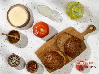 Крок 1: Сендвіч зі смаженим халумі та помідорами