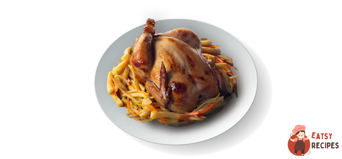 Курчата-корнішони, фаршировані овочами