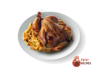 Курчата-корнішони, фаршировані овочами