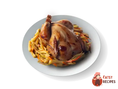 Курчата-корнішони, фаршировані овочами