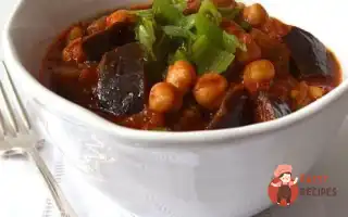 Марокканський Тушкований Нут Із Баклажаном