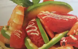 Салат З Креветками, Авокадо Та Грейпфрутом.