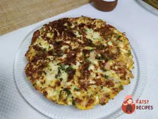 Сирна лепешка з шинкою