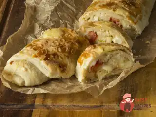 Сирний пиріг з овочами