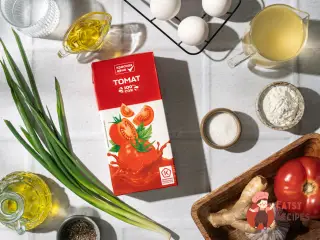 Крок 1: Томатний суп з яйцем