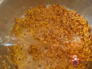 Крок 16: Гарбуз з беконом, пореєм та рисом