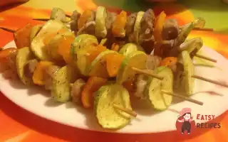Курячі Шашлички На Шпажках З Овочами