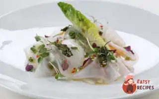 Тунець Під Рисовим Папером Та Соусом Юзу
