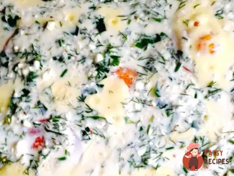 Сир із сиром, яйцем та зеленню