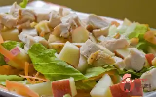 Курячий Салат З Яблуками Та Зеленню
