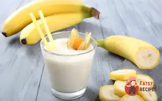 Банановий Молочний Коктейль З Ваніллю