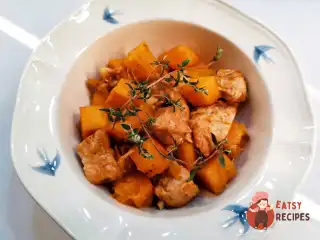 Індейка з гарбузом