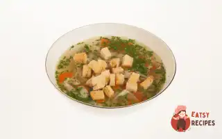 Курячий Суп З Домашньою Локшиною Та Сухариками
