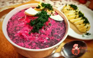Литовський Холодний Борщ Шальтибарщай (Šaltibarščiai)