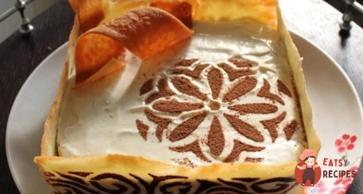 Торт з яблуками, апельсином та пастилою