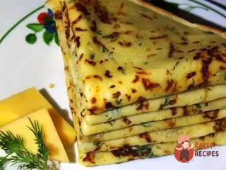 Сирні млинці з кропом