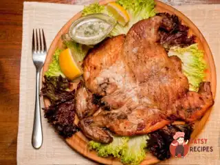 Курча тютюну з часниковим соусом