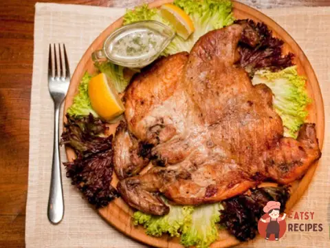Курча тютюну з часниковим соусом