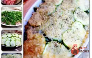 Курячий Гратен З Молодими Кабачками Та Пармезаном