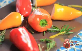 Закусочні Перчики З Начинкою Із Сиру Та Зелені
