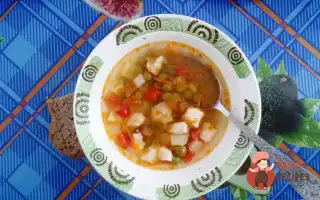 Курячий Суп З Овочами Та Горошком