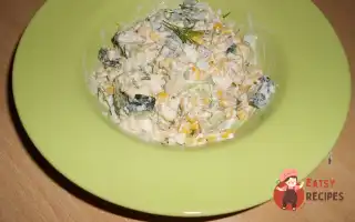 Салат З Тунцем, Кукурудзою Та Огірком
