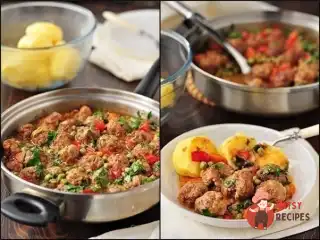 Фрикадельки з овочевим рагу