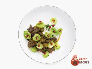 Баранина з брюссельською капустою