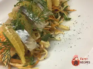Салат з оселедця та апельсинів