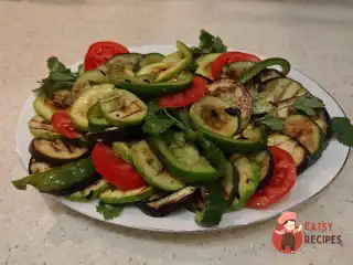 Овочі гриль у часниковій олії