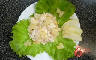 Курячий Салат З Ананасом, Яблуками Та Кукурудзою