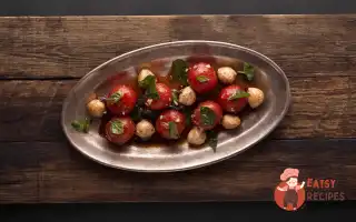 Салат З Маринованих Помідорів Чері З Кульками Моцарелли