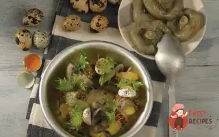 Теплий Салат З Цибульною Картоплею Та Білими Груздями