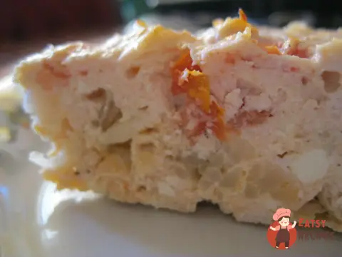 Куряча запіканка з овочами та сиром