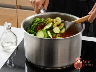 Крок 8: Салат із огірків на зиму