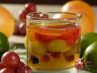 Лимонне желе з фруктами