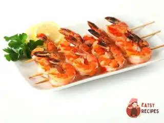 Шашлики з креветок, лимонів та лаврового листа