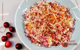 Салат Із Квашеної Капусти З Журавлиною